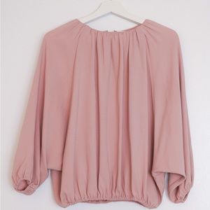 Co. Crew Neck Quarter-Sleeve Blouse Size M